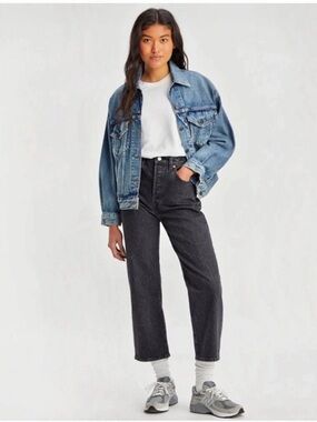Levi's Premium Straight Ankle Ribcage
Denim Jeans Soda Spring W27 x L27